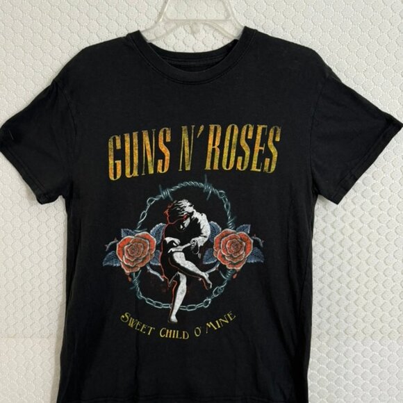Guns N' Roses Sweet Child O' Mine Cotton T Shirt  Black & Graphic Design Sz M - Picture 2 of 4